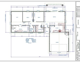 a house plan with a floor plan