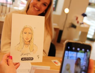 Livezeichnungen für Firmenevents, Product Launch, Brand Activation, Messen, Modenschauen, Neueröffnungen, Feierlichkeiten, We