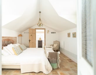 Charming rustic bedroom at Finca Santa Katerina