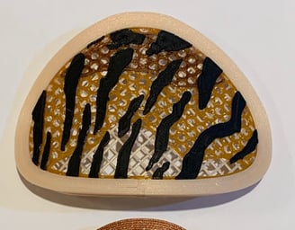 Tiger decoration, Side view, Flo mask
