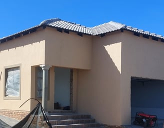 Completed residential home build in West Rand