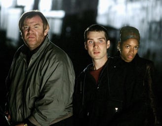 Brendan Gleeson, Cillian Murphy and Naomi Harris in 28 Days Later.