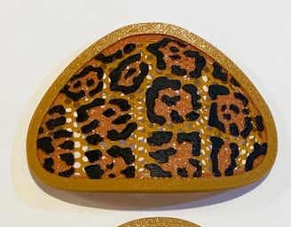 Panther pattern decoration for Flo mask