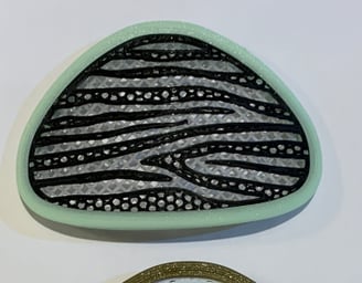 Zebra stripes decoration for Flo mask