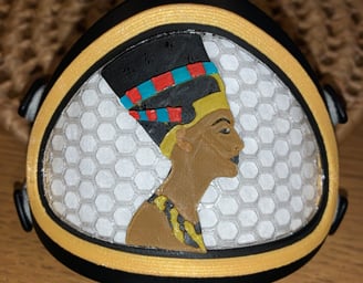 Multicolor Queen Nefertete  Decoration for Flo mask