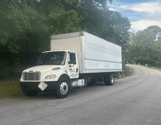 26ft box truck for delivery and pick up as well as freight hauling