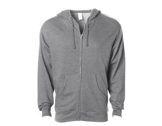 Grey zipper hoodie