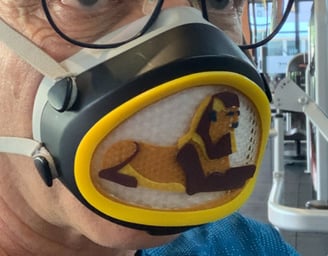 Multicolor Sphinx Decoration for Flo mask