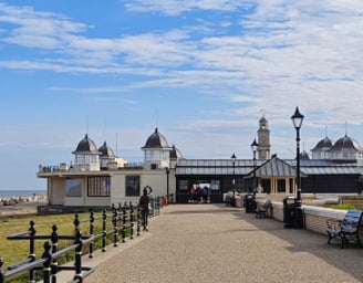 Paved promenade in Herne Bay