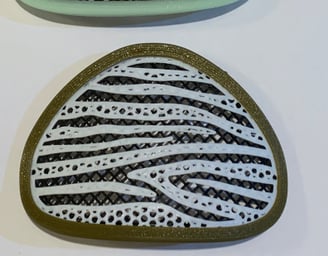 Zebra stripes decoration for Flo mask