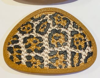 Panther pattern decoration for Flo mask