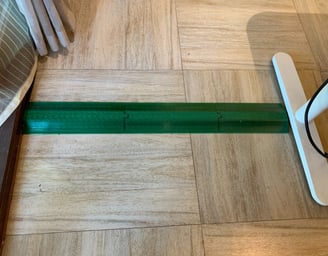 3D printed cable cover with smooth profile, for Roomba-like vacuum cleaners 