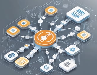 a man riding a skateboard down a street next to tall buildings