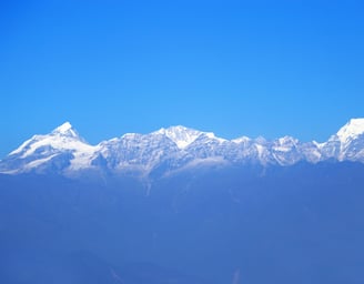 mountain range seen from Nagarkot