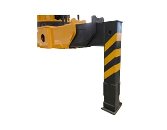 Heavy-duty outrigger for a Zorylift truck mounted crane, providing a robust, stable base for safe lifting.