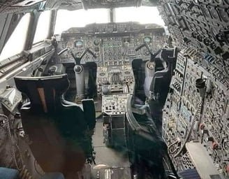 Cabina de mando del Concorde