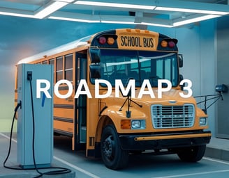a school bus parked in a parking lot