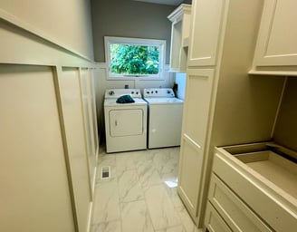 Elegant dining room with new paint