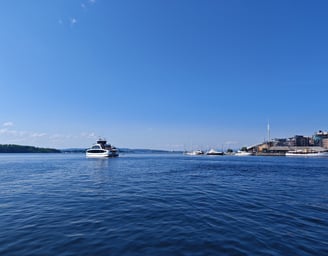 View from Aker Brygge Oslo Norway