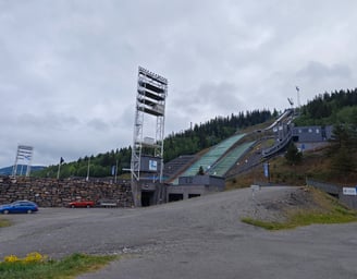 Ski Jump Slope at Lillehammer Norway