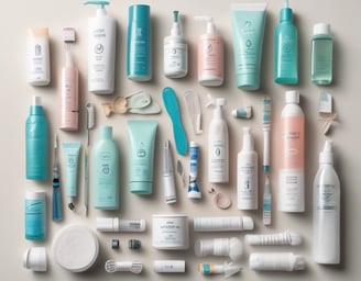 a man riding a skateboard down a street next to tall buildings