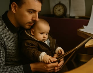 joyero y su hijo trabajando anillo