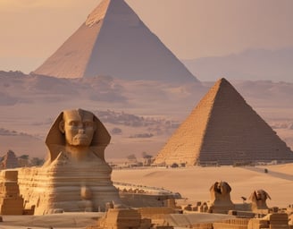 Pyramids Of Giza and Sphinx