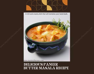 Paneer Butter Masala, in a black bowl
