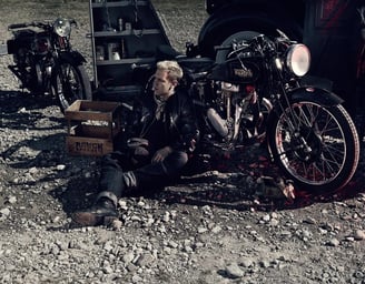 Sebastian Vettel with a Rudge Ulster