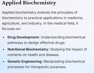 applied Biochemistry