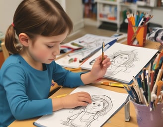 a picture of a cartoon character on a cell phone