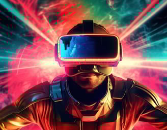 homem com óculos vr