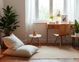 cozy relaxing home office