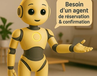Agent IA vocal pour réservation de rendez-vous et confirmation client