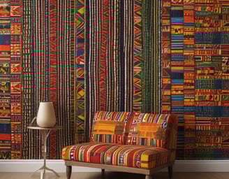 black blue and yellow textile