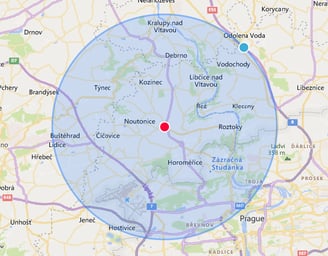 Okruh 10 km od Velkých Přílep.