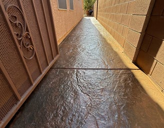 Decorative Concrete On Walkway