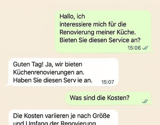 a text message message from a customer who is asking to her to do something