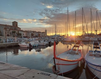 Port de La ciotat golden hour couché de soleil extraordinaire
