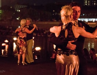 Mekhael Srour and Martha Slater tango dance