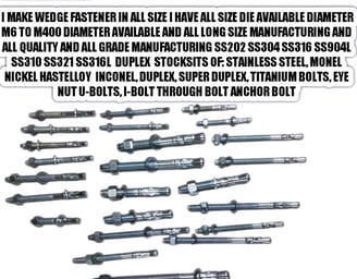 Anchor Fastener Anchor Bolt Wedge Anchor 