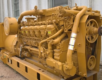 One (1) Surplus CAT 3512C, 1045kW Prime, 600v. 60 Hz. 1200 RPM, Diesel Generator Set