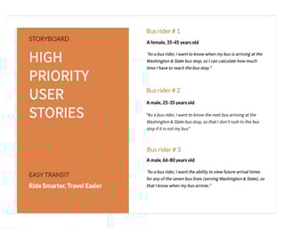 User stories
