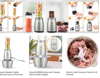 how to use the 3in1 food processor