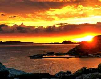 Tramonto a Punta Tegge, Isola di La Maddalena