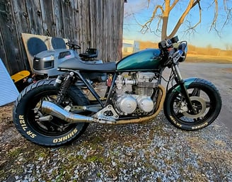 Custom motorcycle built by BzMotoWorks
