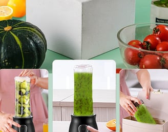 Portable use mini bottle blend