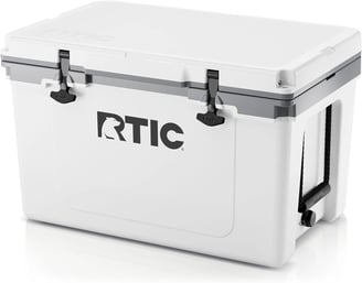  RTIC Ultra-Light 52 Quart Hard Cooler Insulated Portable Ice Chest Box for Beach, Drink, Beverage, Camping, Picnic, Fishing,