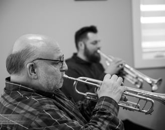 Blue Shoes Trumpet section 2024
