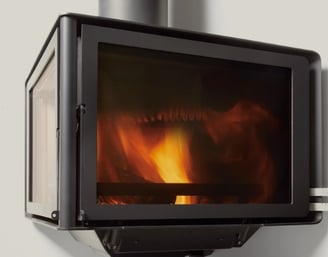 CHIMENEA DE LEÑA ROCAL MODELO VERTEX
